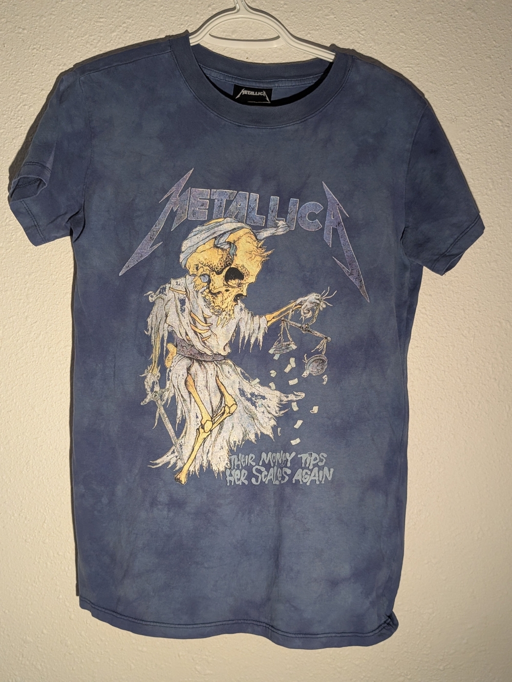 Metallica Short Sleeve Graphic Tee - Blue Small